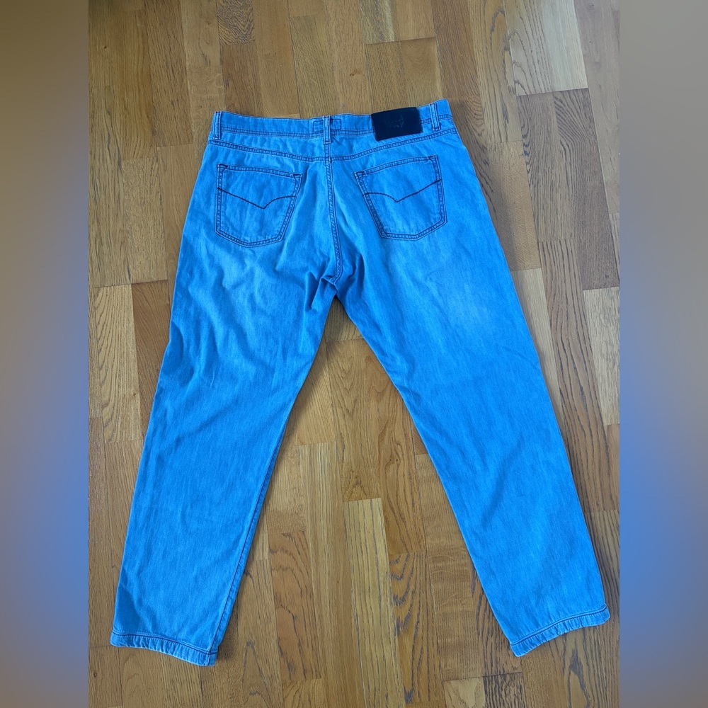 Men's Marco Pescarolo Lightweight Blue Relaxed Jeans W36 - Picture 4 of 14